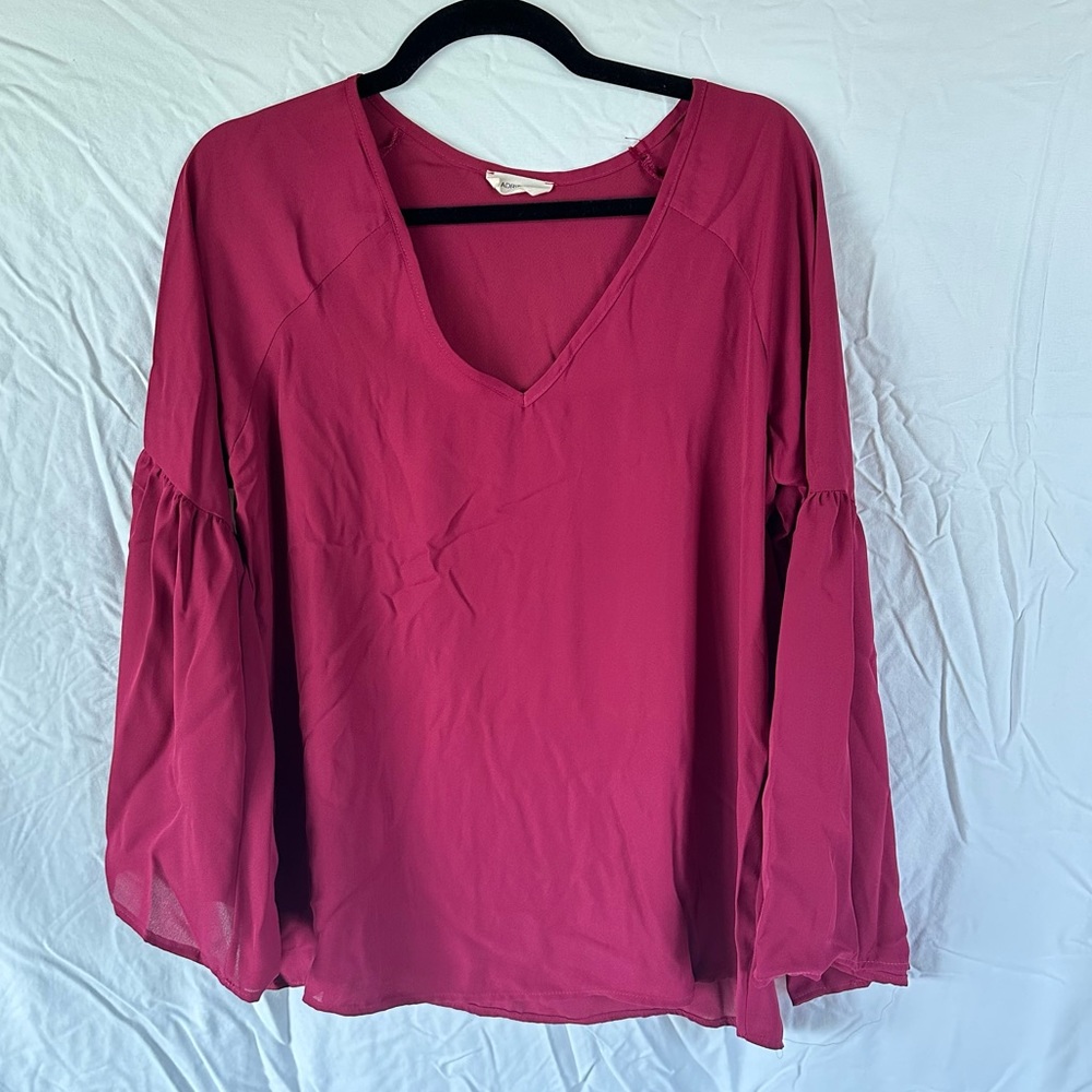 Bell sleeve top